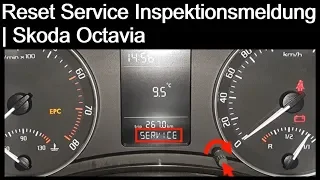 Skoda Octavia - How to reset service / inspection light message | DIY | TUTORIAL