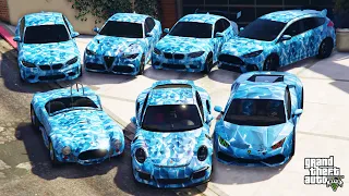 GTA 5 - Stealing Blue Diamond Luxury Cars with Franklin! | (Real Life Cars) #14