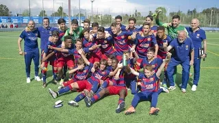 FCB Masia: L’infantil A guanya la lliga al camp de l’Espanyol (1-5)