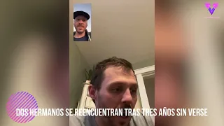 Dos hermanos se reencuentran tras tres años sin verse