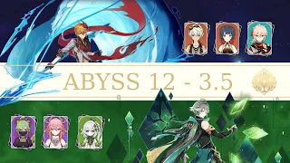 C1 Childe International and Alhaitham Spread - New 3.5 abyss floor 12 │ Genshin Impact