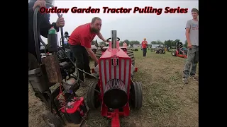 A screaming little Pro V-twin pulling garden tractor