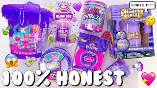 Purple Store Bought Slimes Review Under $8 💜🔮 Walmart vs Ross vs Hobby Lobby