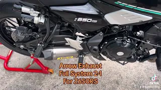 Arrow Exhaust Full System 2-1 For Z650RS 🔥🔥