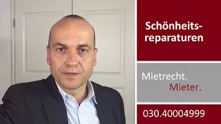 Schönheitsreparaturen - Mieter will Renovierung vom Vermieter | Fachanwalt Alexander Bredereck