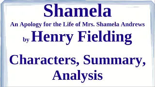 Shamela by Henry Fielding | Characters, Summary, Analysis