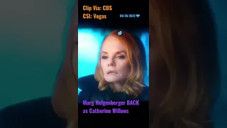 Marg Helgenberger BACK as Catherine Willows on CSI: Vegas Clip via: CBS 💙