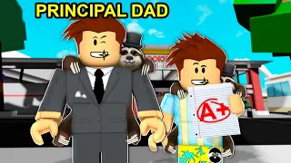 Dad Became Brookhaven Principal.. (Roblox)