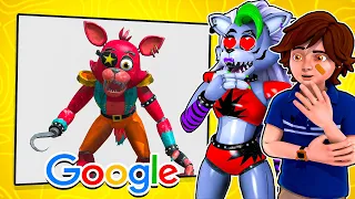 Google GLAMROCK FOXY with Roxanne Wolf and Gregory