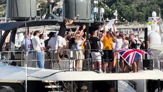 GP Monaco 2024 festa su yacht