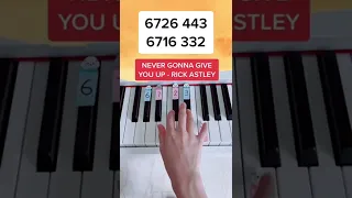 Never Gonna Give You Up - Rick Astley (Piano Tutorial) #nevergonnagiveyouup #rickroll #rickastley