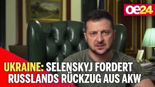 Ukraine: Selenskyj fordert Russlands Rückzug aus AKW