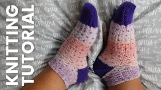 Toe Up Socks on Magic Loop [Beginner Friendly Tutorial!]