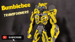 Bumblebee (Transformers) de plastilina/How to make Bumblebee with clay sculpting