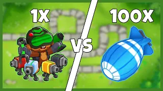 All Tier 5 Engineer VS 100x MOABS! - BTD 6