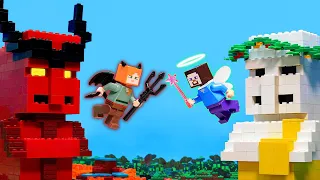 Angel and Devil Battle | The Ultimate Weapon - LEGO Minecraft Animation