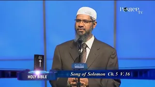 Prophet Muhammad (PBUH) mentioned in Song of Solomon 5:16 Holy Bible in Hebrew text - Dr Zakir Naik