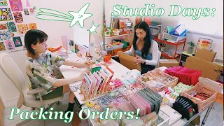 Packing 300+ Shop Orders! Day In My Life + ASMR Packing ☺ STUDIO VLOG 14