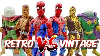 SPIDER-MAN Mystery Box!!!  Modern Retro vs 90's Vintage Figures!!!