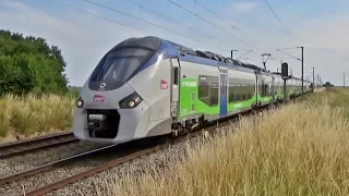 Trains TRANSILIEN TER FRET INFRA et HLP Passage à Niveau NANTEUIL-LE-HAUDOUIN