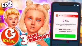 TOO MANY BABIES! 👶🍼 - Bitlife Controls My Sims! #2