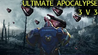Dawn of War Ultimate Apocalypse: 3 vs 3 Tau, Chaos, Demon Hunters vs Necrons, Space Marines, DH
