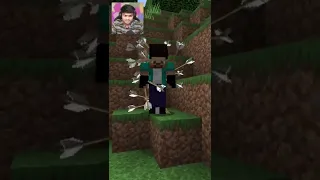 Magical Powers of HEROBRINE 🤯….#shorts #minecraft