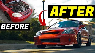 BUILDING a HONDA CIVIC in 10 MINUTES / AMAZING!!!