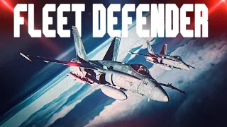 FLEET DEFENDER | 2 ship of F/A-18C Hornet Vs 4 Ship Chinese J-15 | Digital Combat Simulator | DCS |