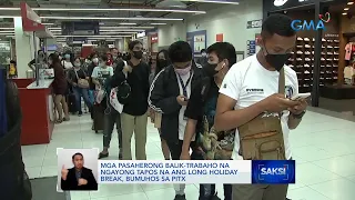 Mga pasaherong balik-trabaho na ngayong tapos na ang long holiday break, bumuhos sa PITX | Saksi