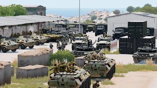 SURPRISE attack! The invaders were defeated at the naval base by Ukrainian partisans - ARMA 3