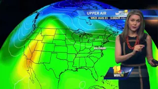 Mostly sunny and warm on Wednesday