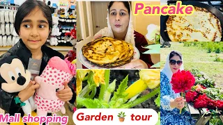 Mall Shopping Vlog || Pancake Recipe || Pakistani Mom Daily Routine In UK || My Garden Tour,
