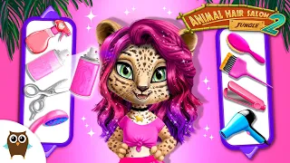 Jungle Animal Hair Salon 2 Makeovers for Kids 🌴 TutoTOONS