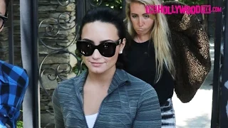 Demi Lovato Asked About Her Recent Breakup With Wilmer Valderrama While Leaving The Gym 6.7.16