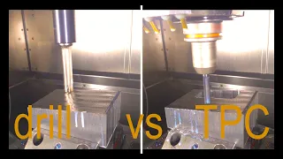 What is faster?  trochoidal cutting vs Bohren mit trochoidal / drill vs trochoidal / Cnc Milling