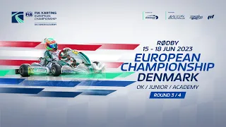 FIA Karting European Championship 2023 Junior & OK Round 3 Rodby / Denmark (Sunday)