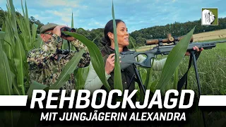 Blattjagd mit Jungjägerin Alexandra | Rehbockjagd | Deutsch | 4K