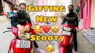 Gifting A brand new #scooty to my sister |😍 #Nishuvlogs