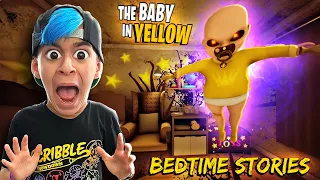 Reading EVIL BEDTIME STORIES to the BABY IN YELLOW!