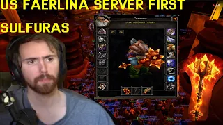 US FAERLINA SERVER FIRST SULFURAS HAND OF RAGNAROS CRAFTED BY ASMONGOLD'S GUILD OLYMPUS