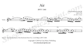 Bach : Air in D Major, BWV 1068
