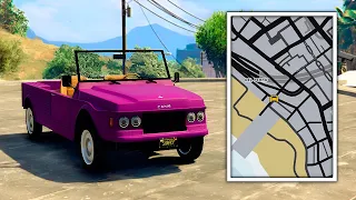 30 Ubicaciones OCULTAS de AUTOS en GTA 5