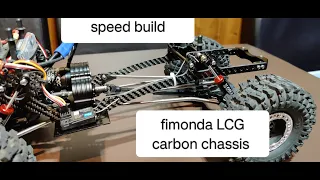 unboxing and speed build of the fimonda lcg crawler carbon chassis with a rhino esc crawler 80 A pt1