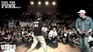 feel the funk vol.11 popping side quarter final KITE vs Jay Gee (팝핀사이드 8강 카이트 vs 제이지)