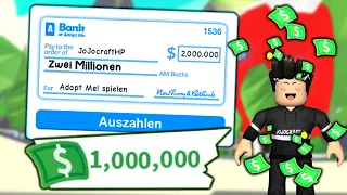 Adopt Me so machst du Millionen Bucks 😱 BESTER Geld Trick  | Roblox/Deutsch