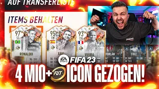 OMG!!! 4 Mio Coins ICON GEZOGEN 😍 Mein BESTES Pack Opening in FIFA 23 😱