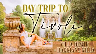 A DAY IN TIVOLI VLOG: VISITING VILLA D'ESTE + VILLA ADRIANA (HADRIAN'S VILLA) | Day trip from Rome