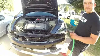 Trying out different ways to clean a Tesla radiator and why I chose to use the pressure washer.