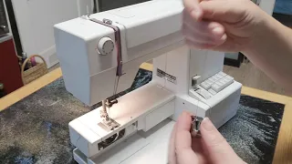 Nähmaschine Pfaff Hobbymatic 953 einfädeln, threading a sewing machine 2